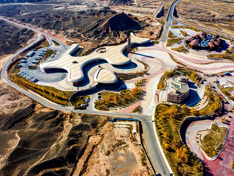 甘肅張掖七彩丹霞旅游景區游客服務中心網架副本